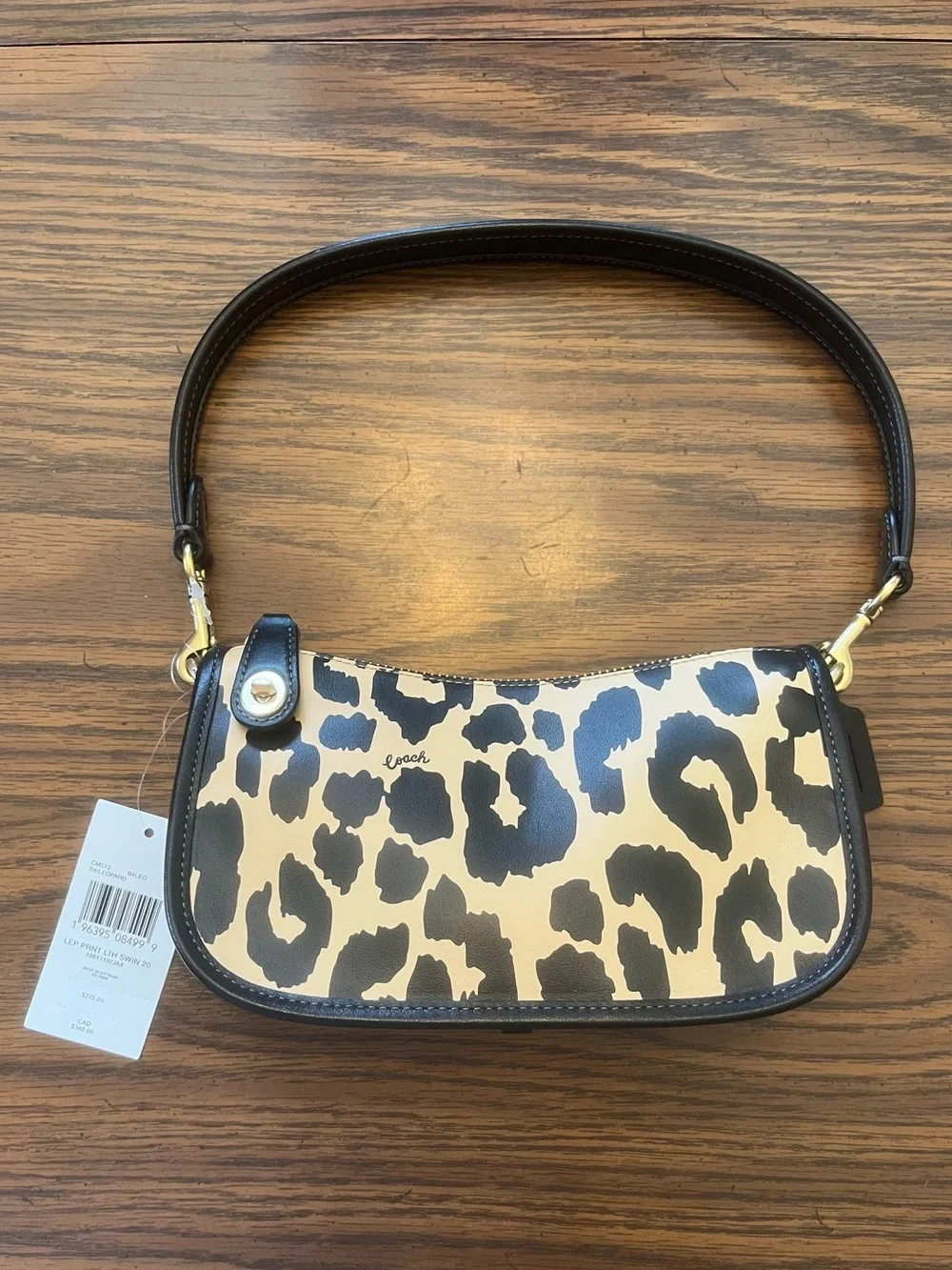NWT Coach Leopard Print Swinger 20 Crossbody Shoulder Bag with Gold Hardware - Picture 1 of 5